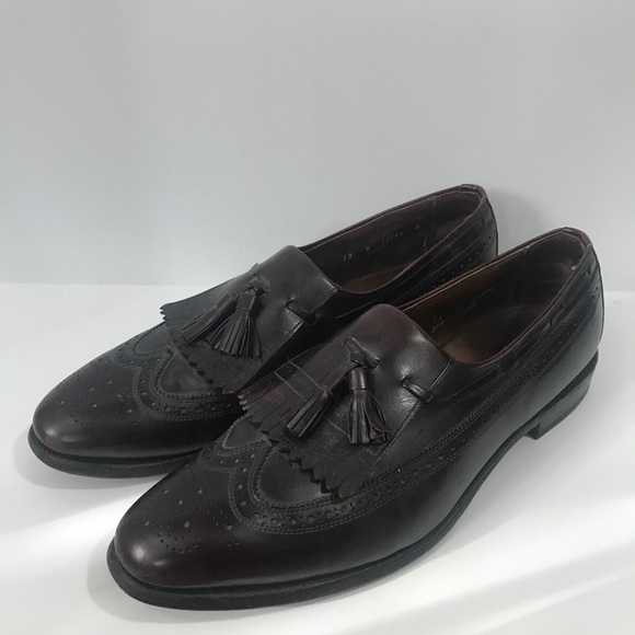 Bostonian Classics Oxblood Wingtip Tassel Loafers